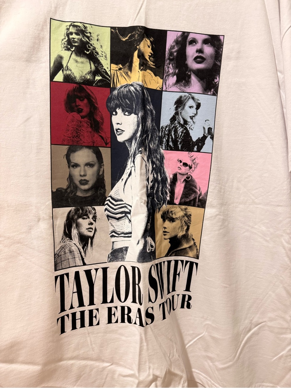 Never worn size 2x Taylor Swift White Multi-Color Eras Tour Graphic Tee